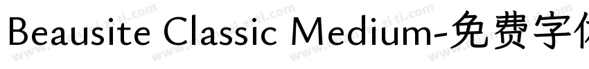 Beausite Classic Medium字体转换